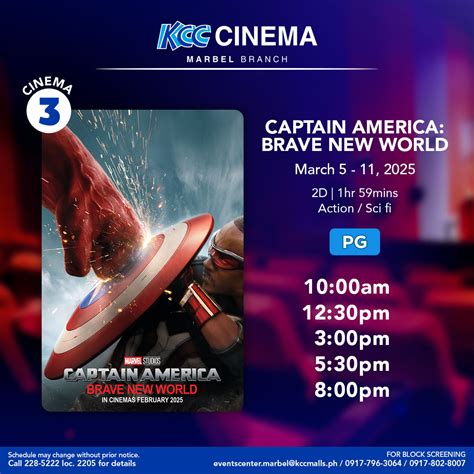 kcc marbel cinema schedule|KCC Mall of Marbel Cinema Movie Schedule .
